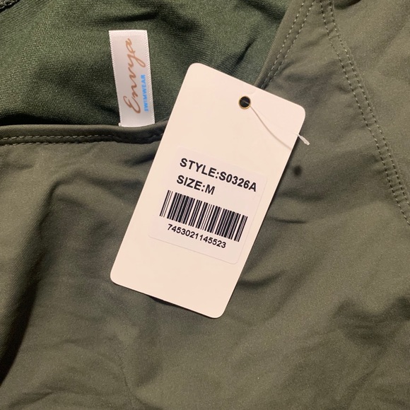 Brand new olive green one piece - Picture 2 of 2